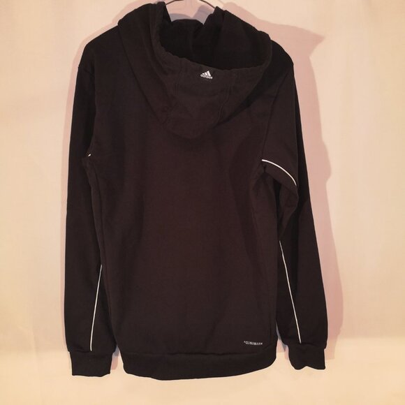 Adidas Basketball Club Climawarm Youth's Size Small Black Hoodie - Picture 2 of 6
